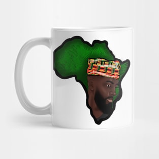 Africa Map African Man Melanin Excellence. Mug